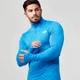 Myprotein Muški Bez šavni ¼ Zip Top - Crna Marl