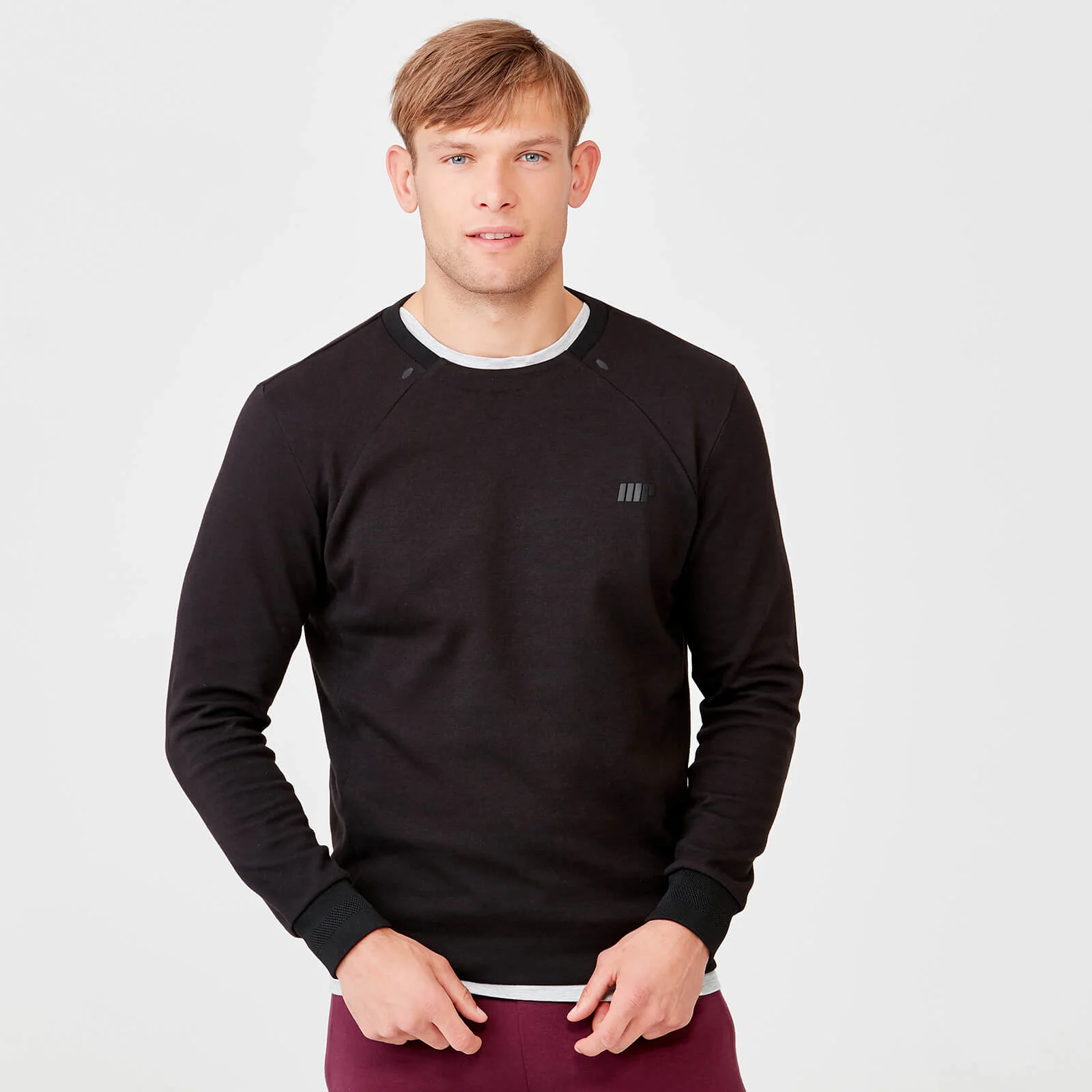 Myprotein Pro-Tech Crew Neck Sweatshirt 2.0 - S - Crna Slika 1