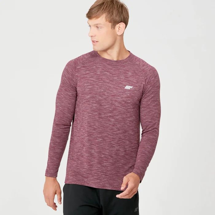 MP Performance Long Sleeve T-Shirt - Burgundy Marl
