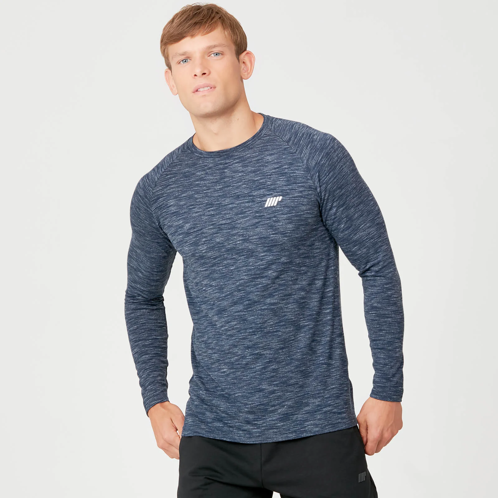 MP Performance Long Sleeve T-Shirt - Navy Marl - XS Slika 1