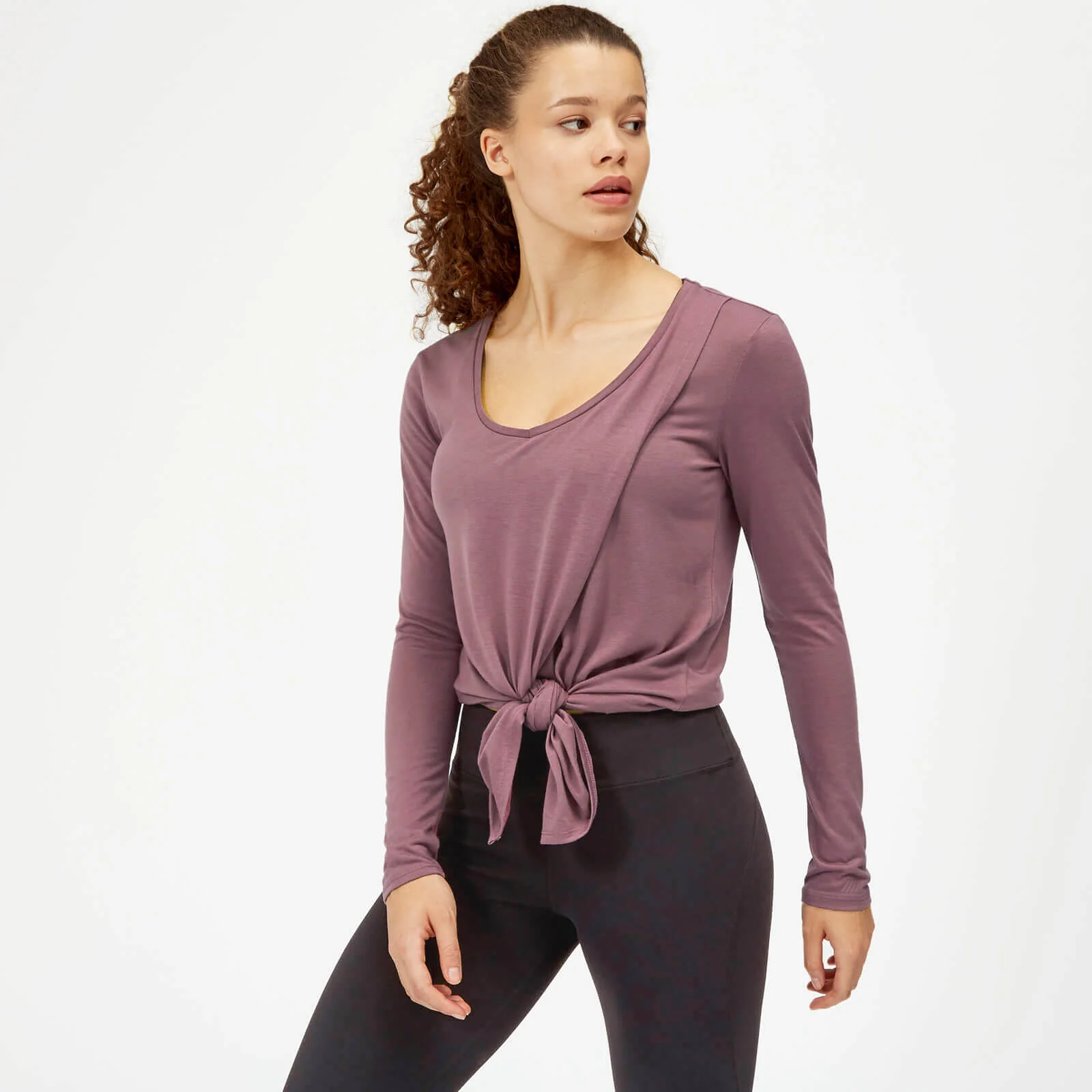 Myprotein Twist Long Sleeve T-Shirt - Mauve - XS Slika 1