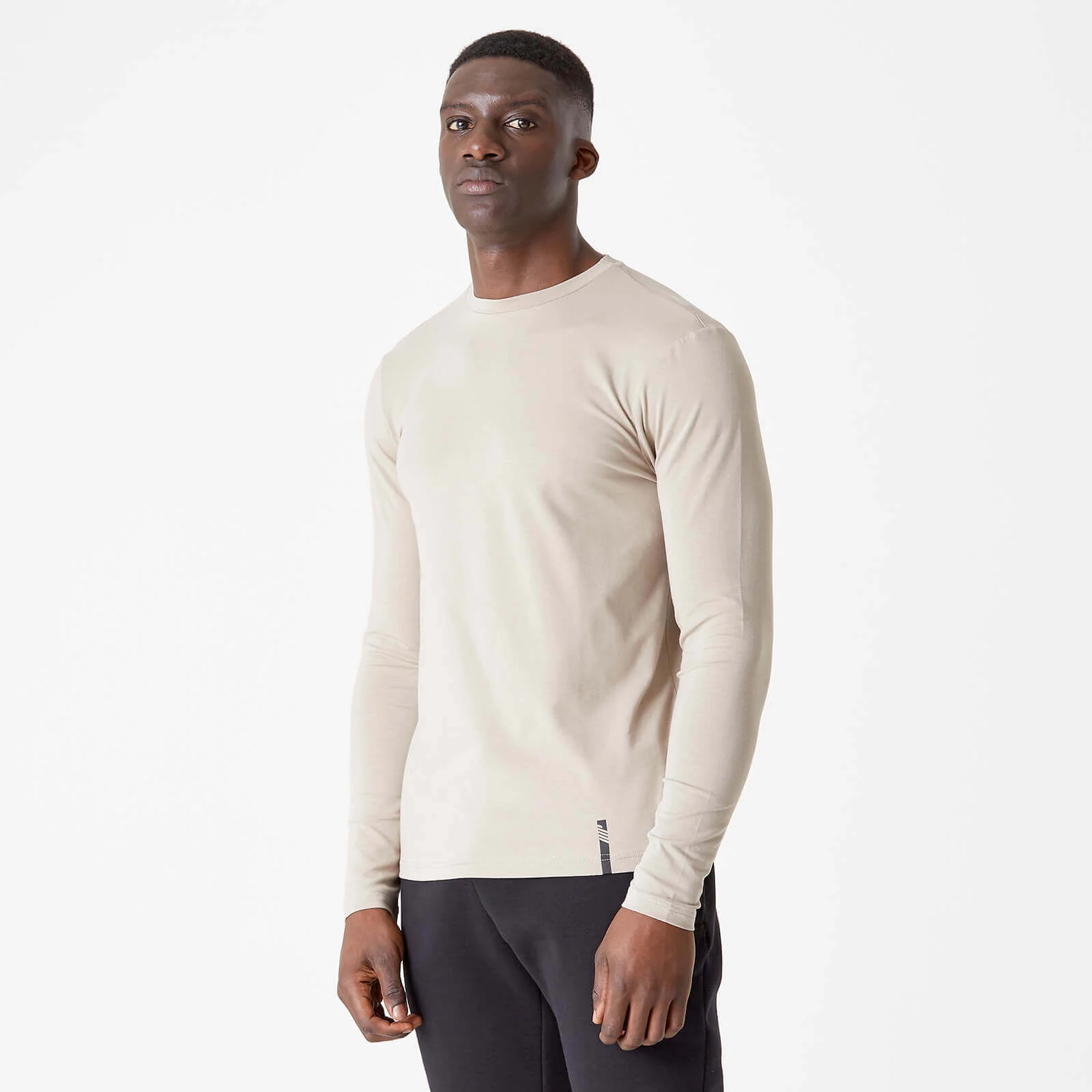 Myprotein Luxe Classic Long Sleeve Crew - Taupe - XS Slika 1