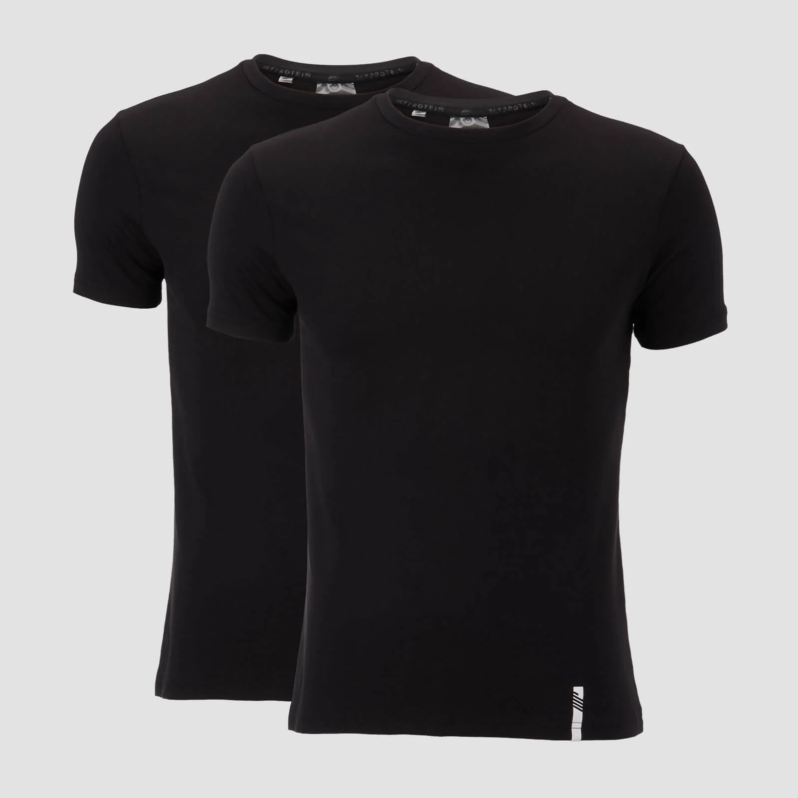 MP muška luksuzna klasična majica s posadom - Black/Black (2 pakovanja) - XS Slika 1
