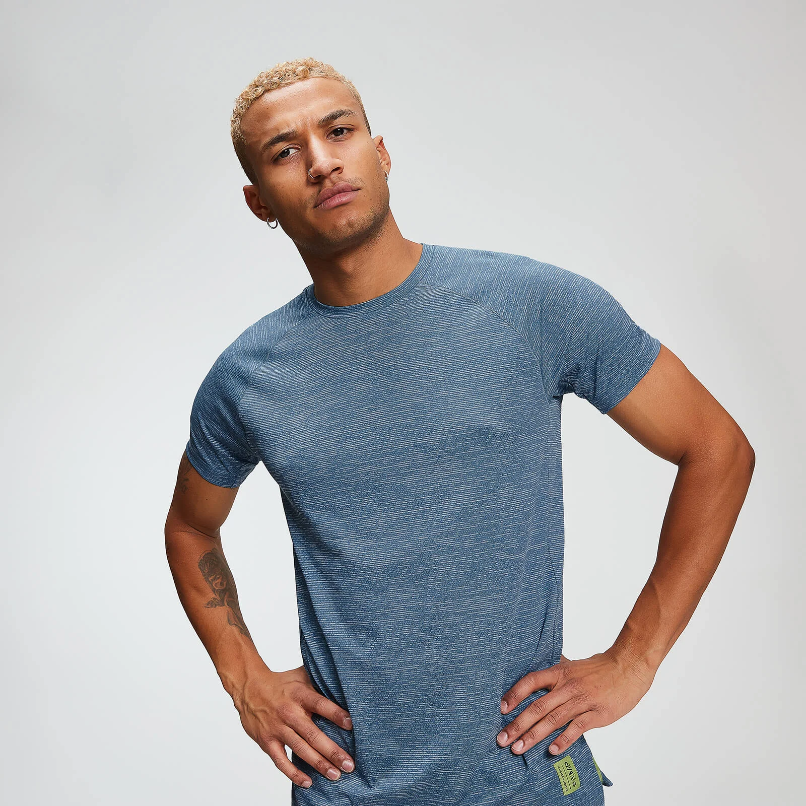 MP Men's Training T-Shirt - Washed Blue Marl - XS Slika 1