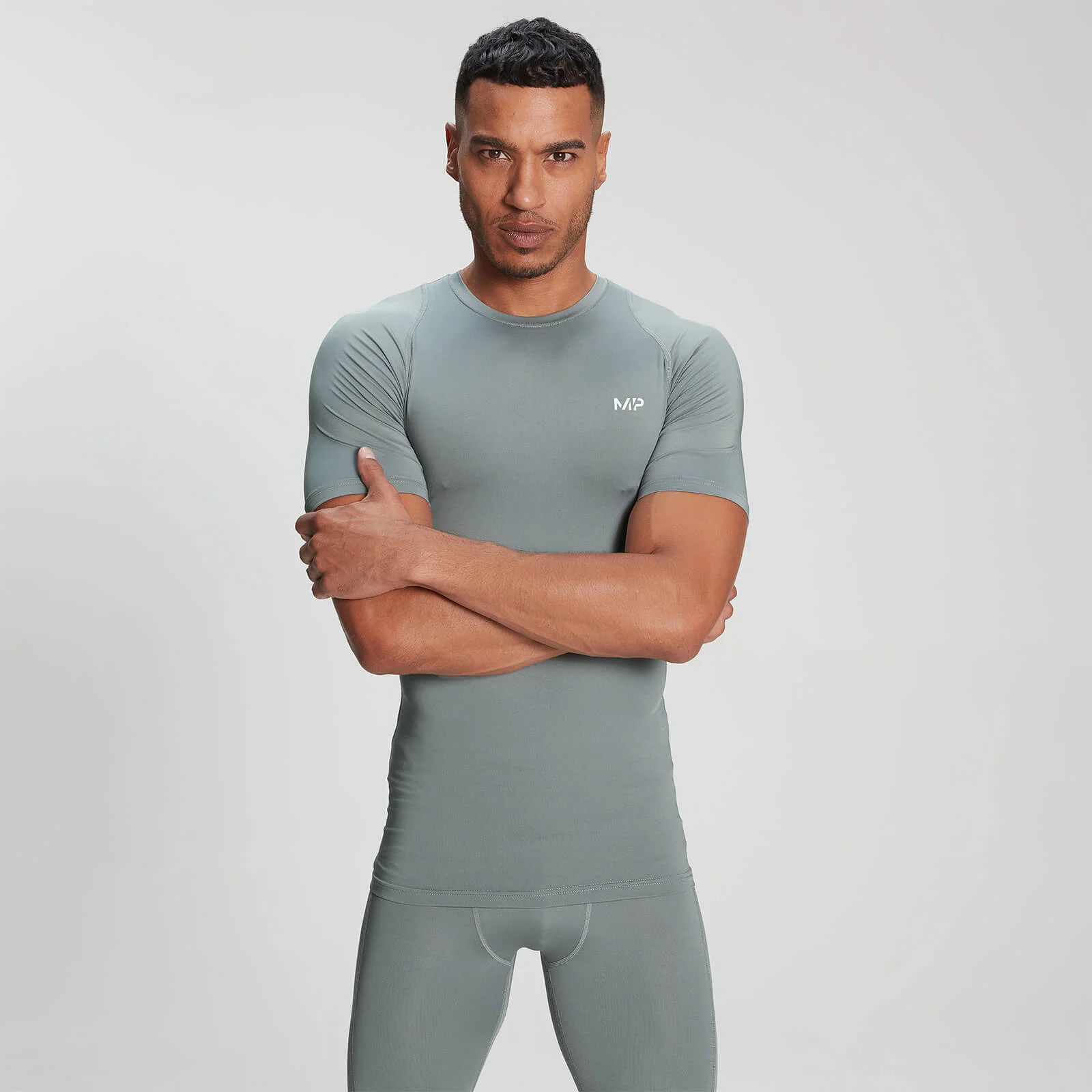 MP Muška Base Layer majica sa kratkim rukavima - oluja - XXS Slika 1