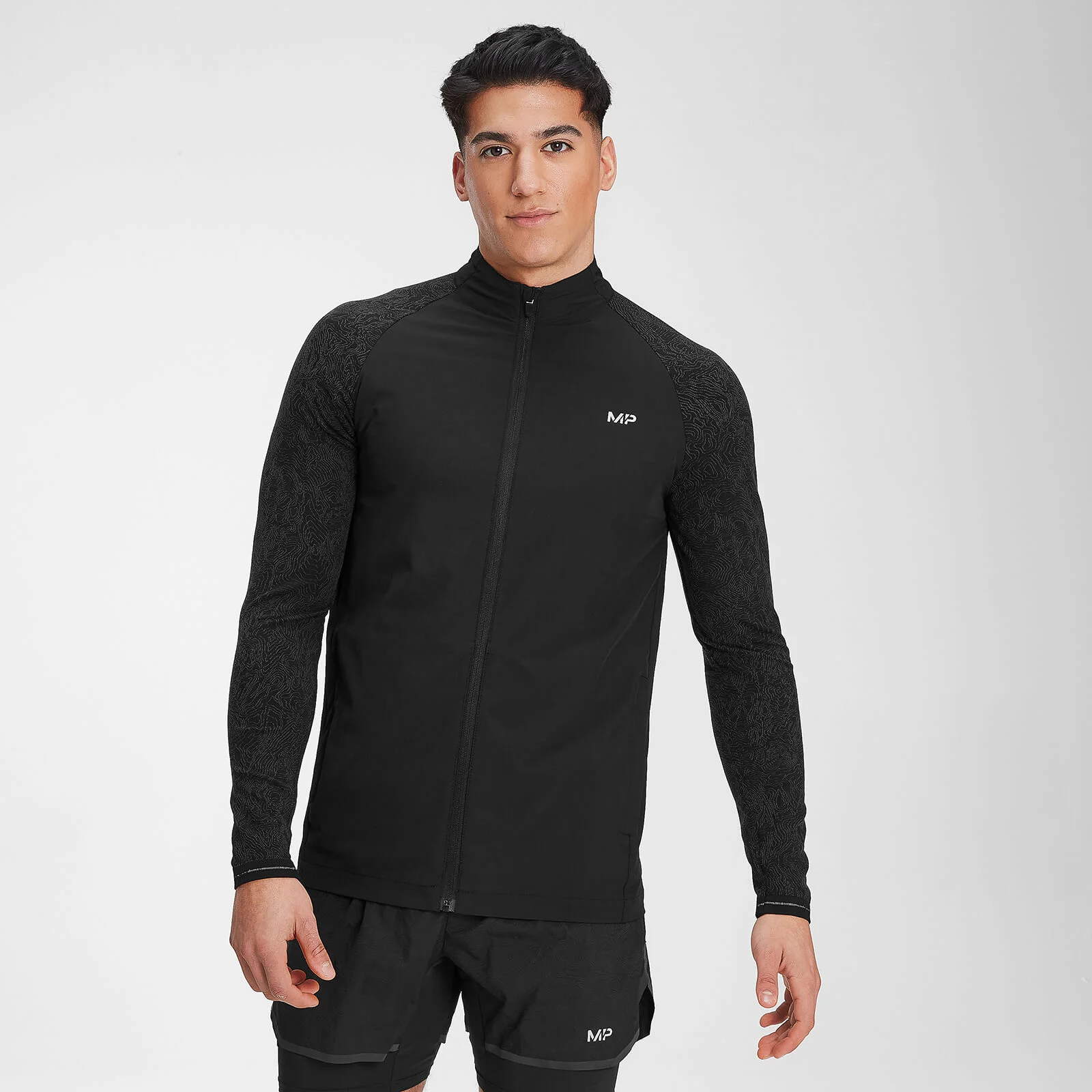 MP Men's Velocity Track Top- Black - XXS Slika 1