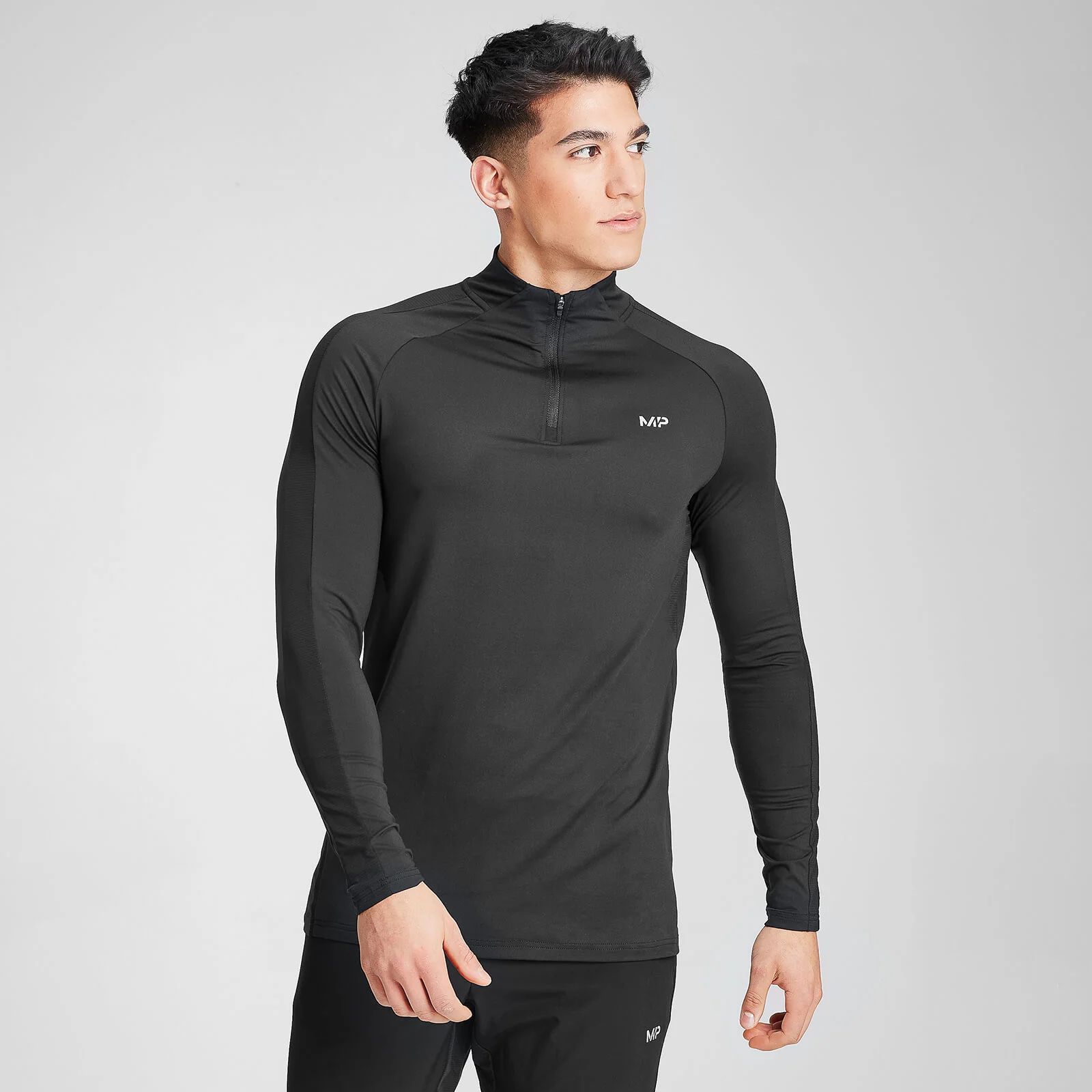 MP Men's Velocity 1/4 Zip- Black - XXS Slika 1