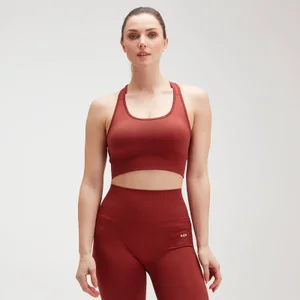 MP Ženski Shape Ultra sportski grudnjak bez šavova sa ukrštanjem - goruće crveni - Size XS
