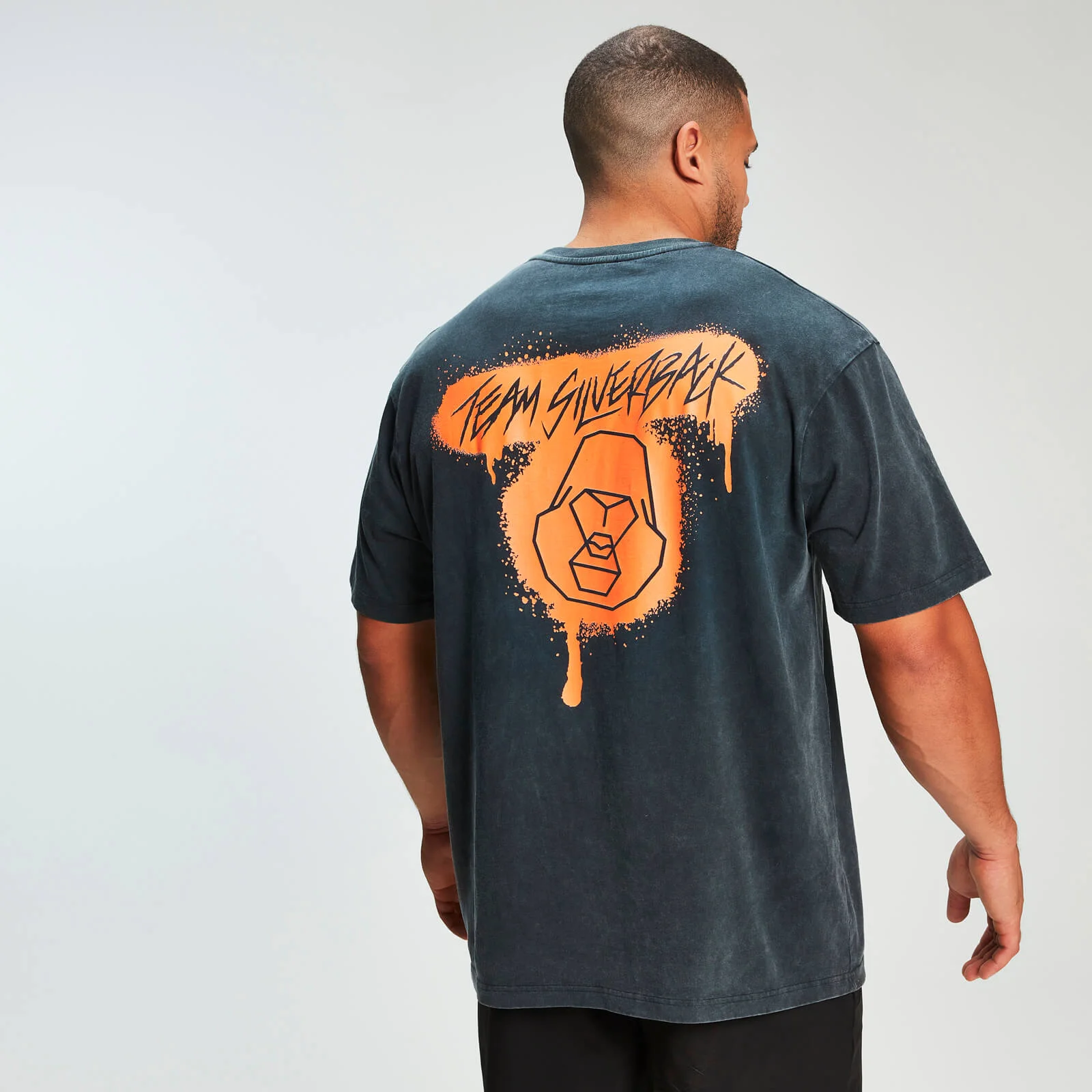MP x Zack George Acid Wash Oversized Tee - Neon Orange - XS Slika 1