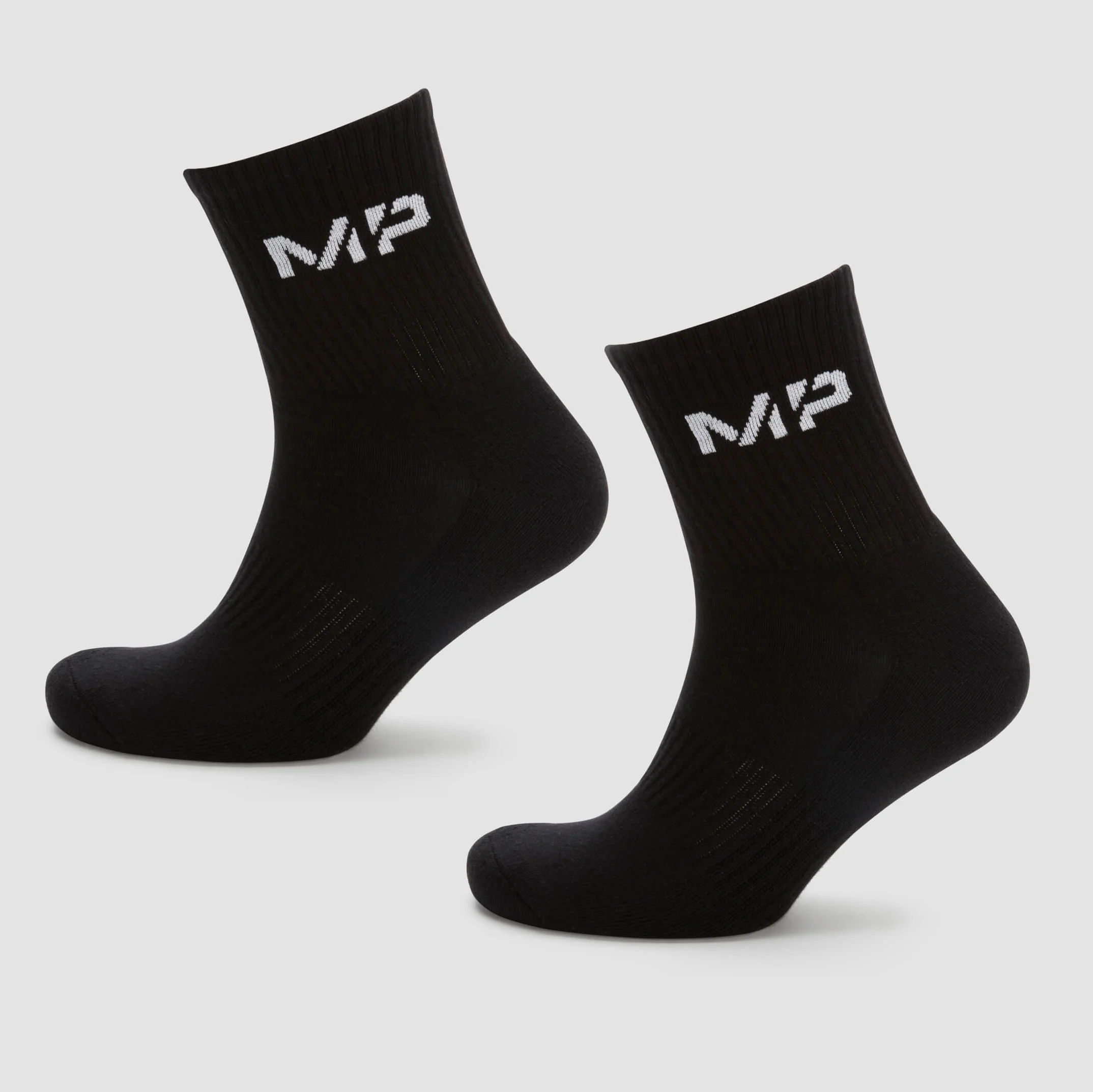 MP muške Essentials Crew čarape - crne (2 kom.) - UK 6-8 Slika 1