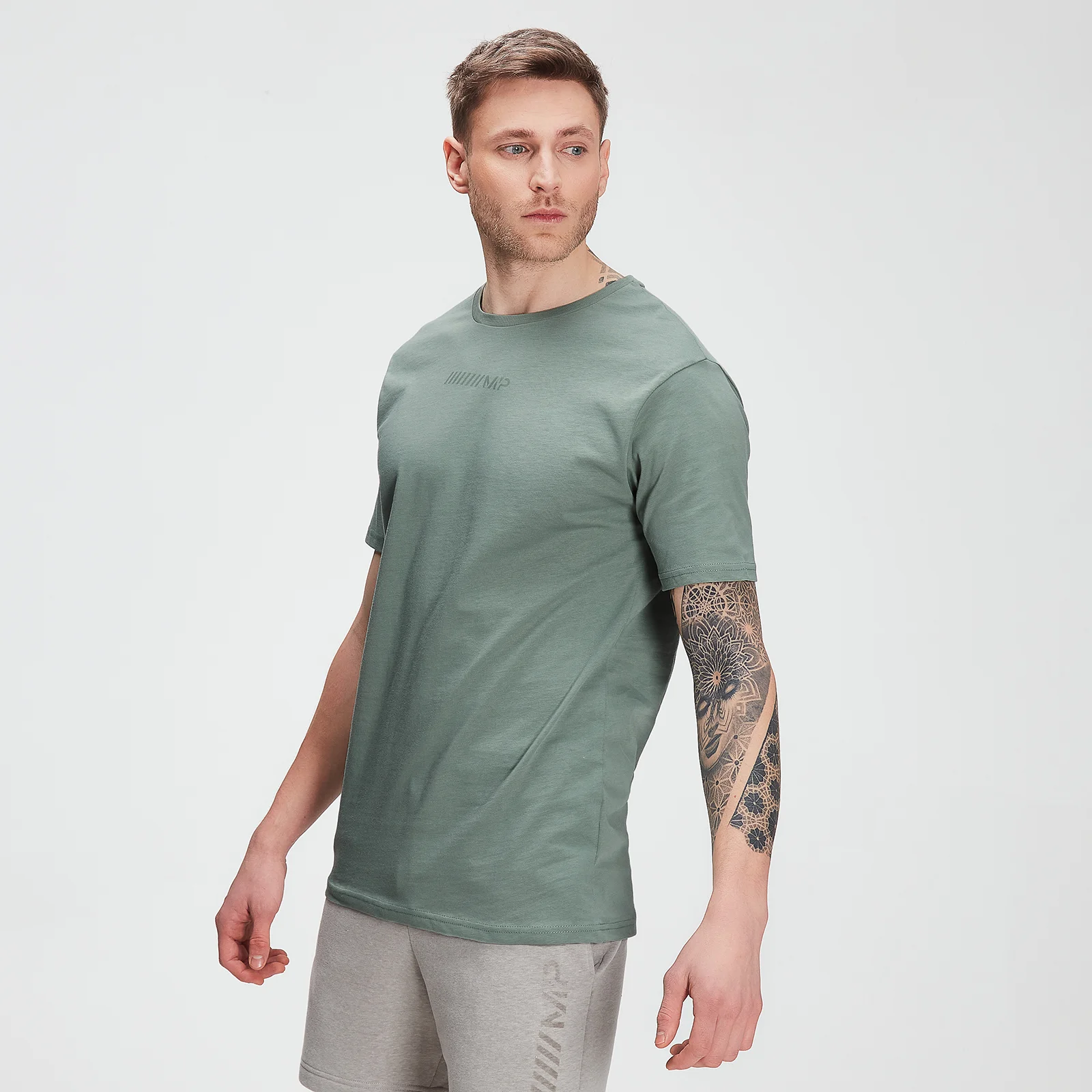 MP Men's Tonal Graphic Short Sleeve T-shirt – Washed Green - XXS Slika 1