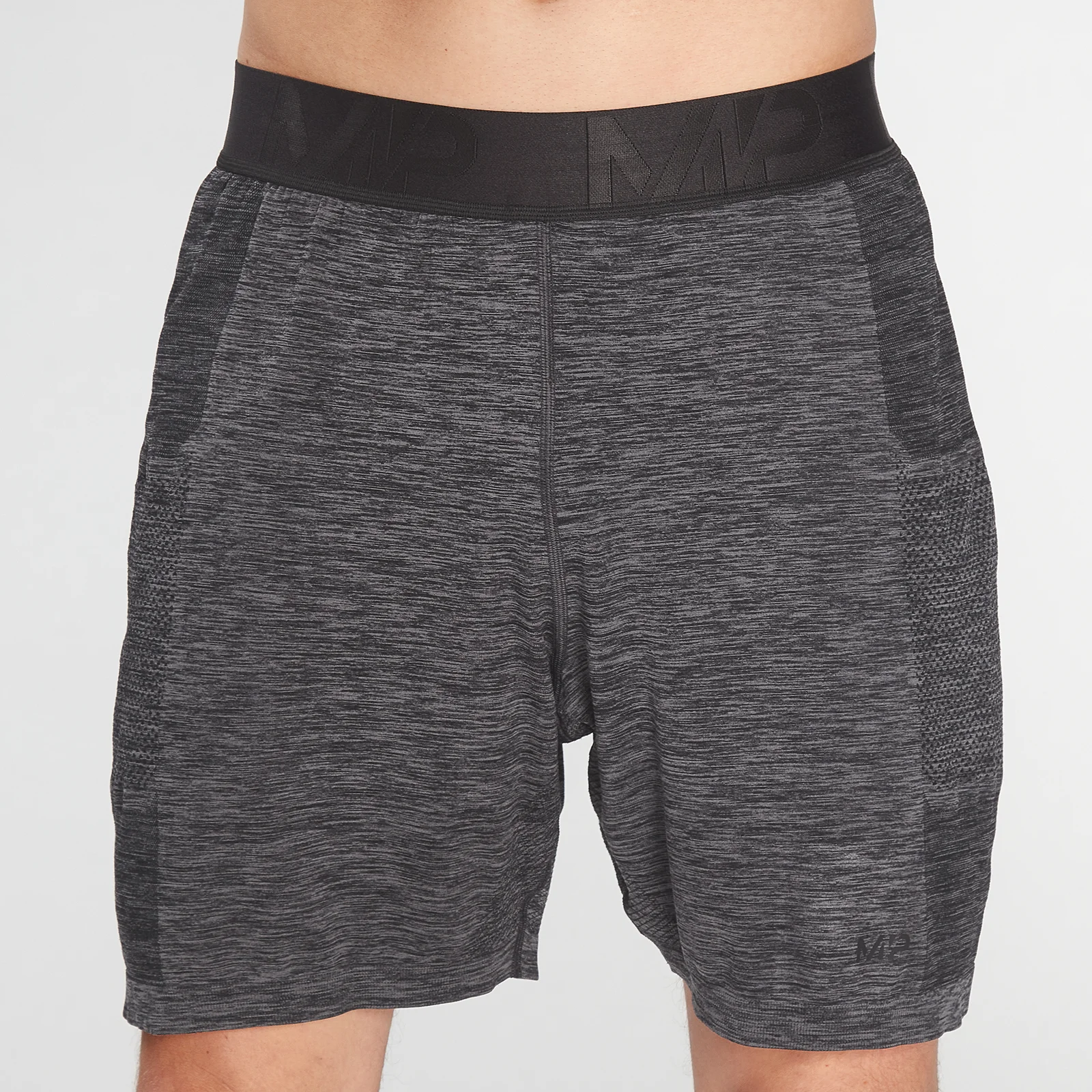 MP Men's Essential Seamless Shorts- Storm Grey Marl - XXS Slika 1