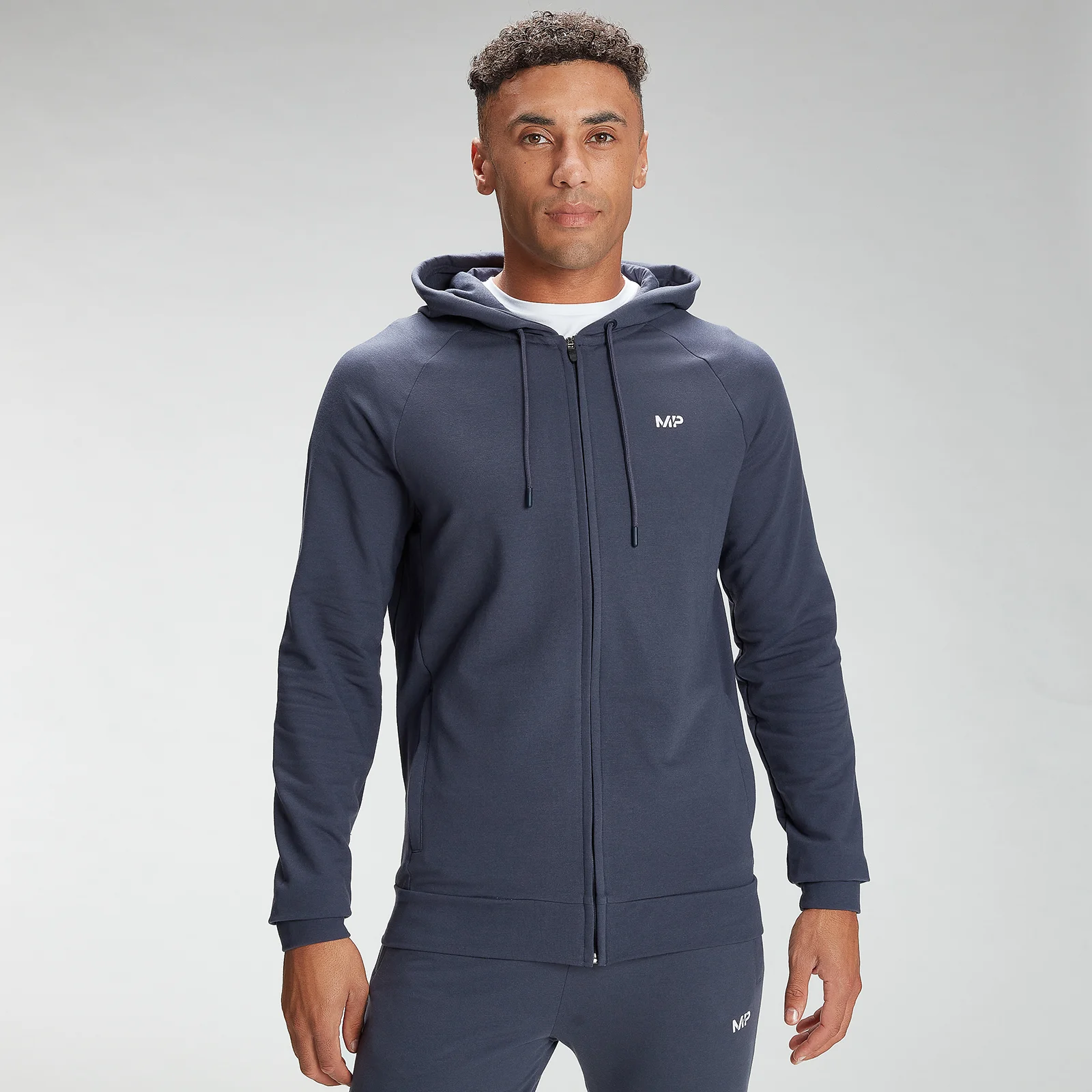 MP Men's Form Zip Up Hoodie - Graphite - XXS Slika 1
