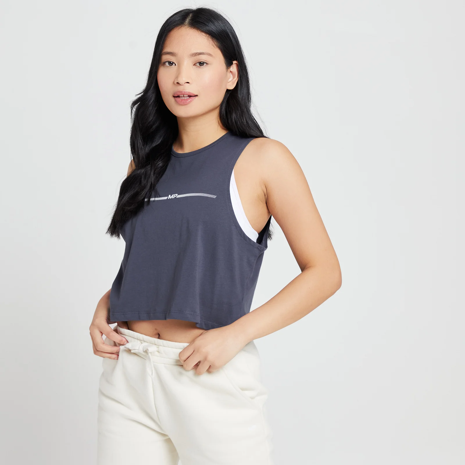 MP Women's Mini Mark Graphic Reach Vest - ženska majica bez rukava - antracit - XXS Slika 1