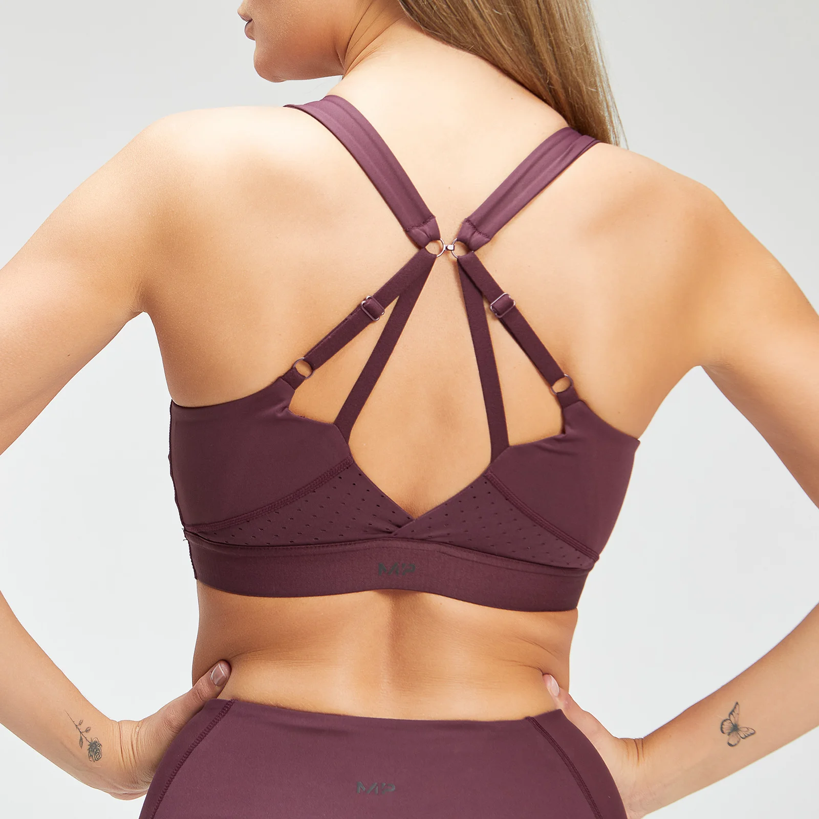 MP ženski Power Ultra sportski grudnjak - Port/Black - XXS Slika 1