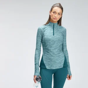 MP Women's Velocity 1/4 Zip - Deep Teal - Size XS