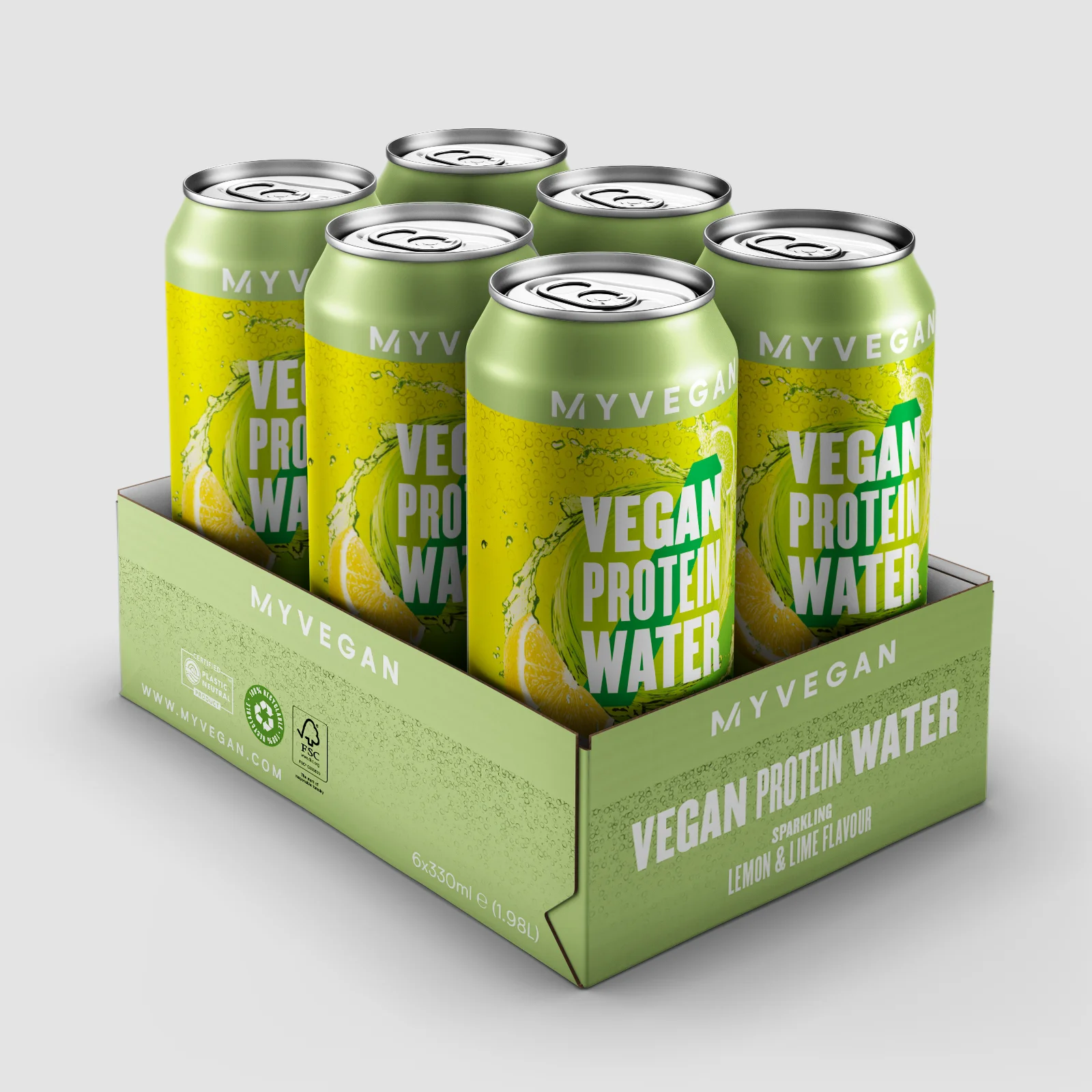 Vegan Sparkling Protein Water, gazirana veganska proteinska voda - Lemon Lime Slika 1