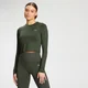 MP Women's Essentials Training Dry Tech Crop majica dugih rukava - Vine Leaf