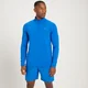 MP Men's Linear Mark Graphic Training 1/4 Zip - muška majica dugih rukava sa rajsferšlusom - plava