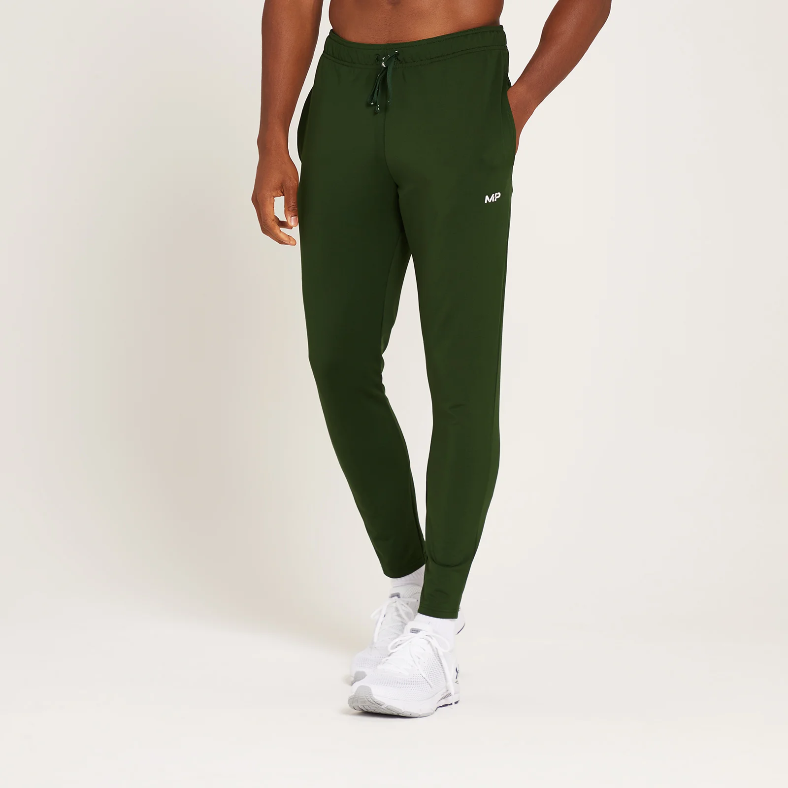 MP Men's Linear Mark Graphic Training Joggers - muški donji deo trenerke - tamnozeleni - XXS Slika 1