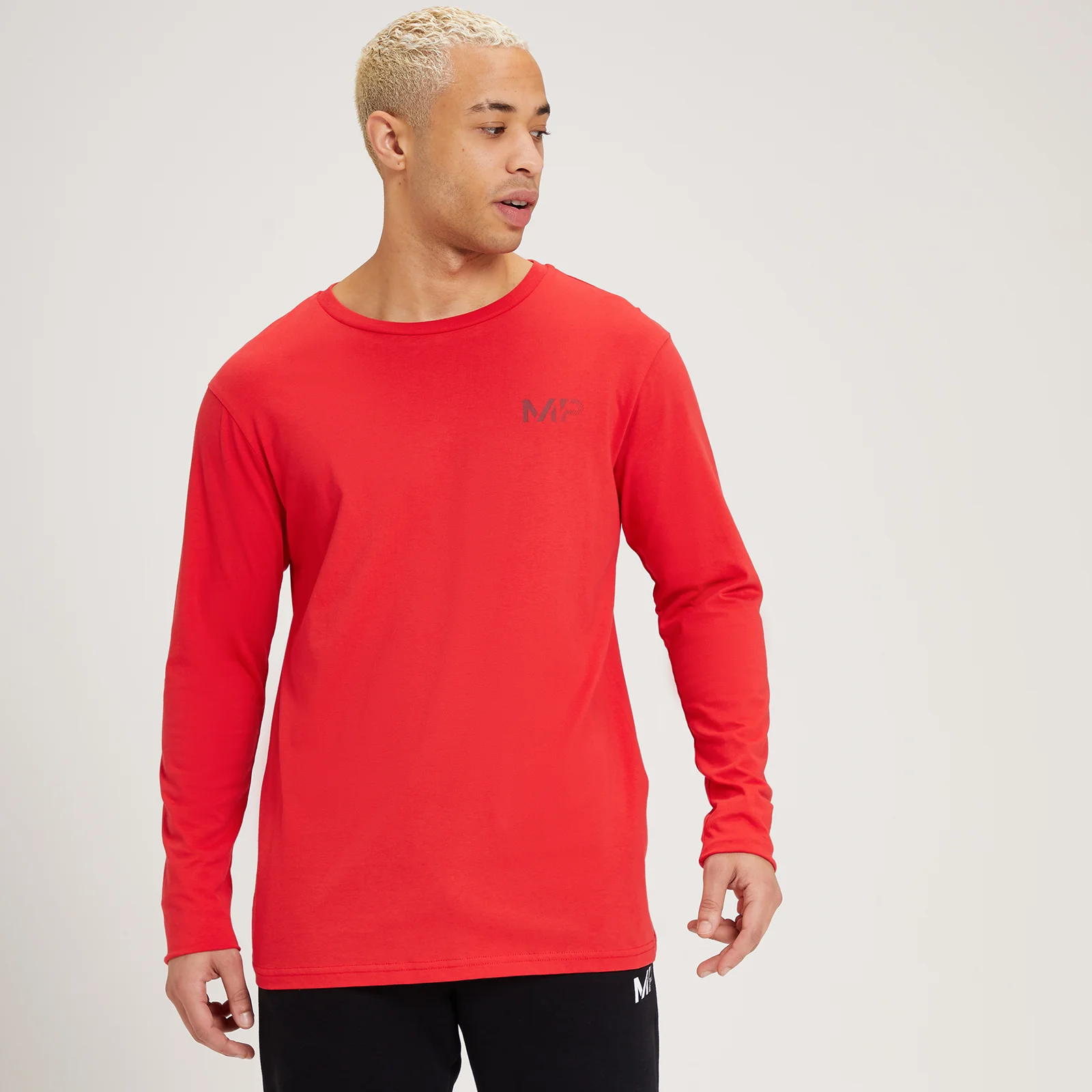MP Men's Fade Graphic Long Sleeve T-Shirt - muška majica sa dugim rukavima - crvena - XXS Slika 1