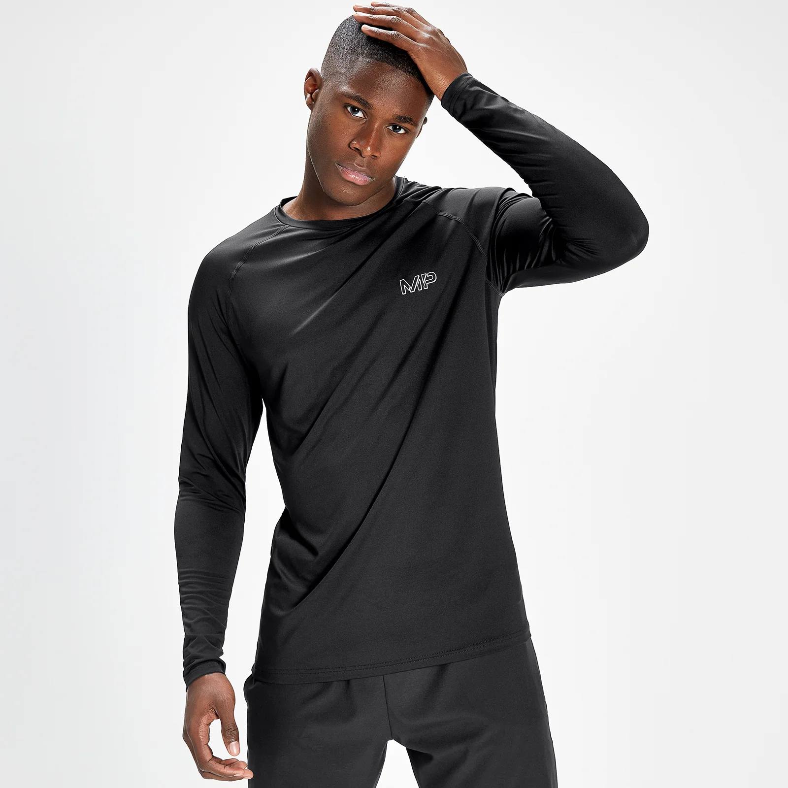 MP Men's Infinity Mark Graphic Training Long Sleeve T-Shirt - muška majica sa dugim rukavima - crna - XXS Slika 1
