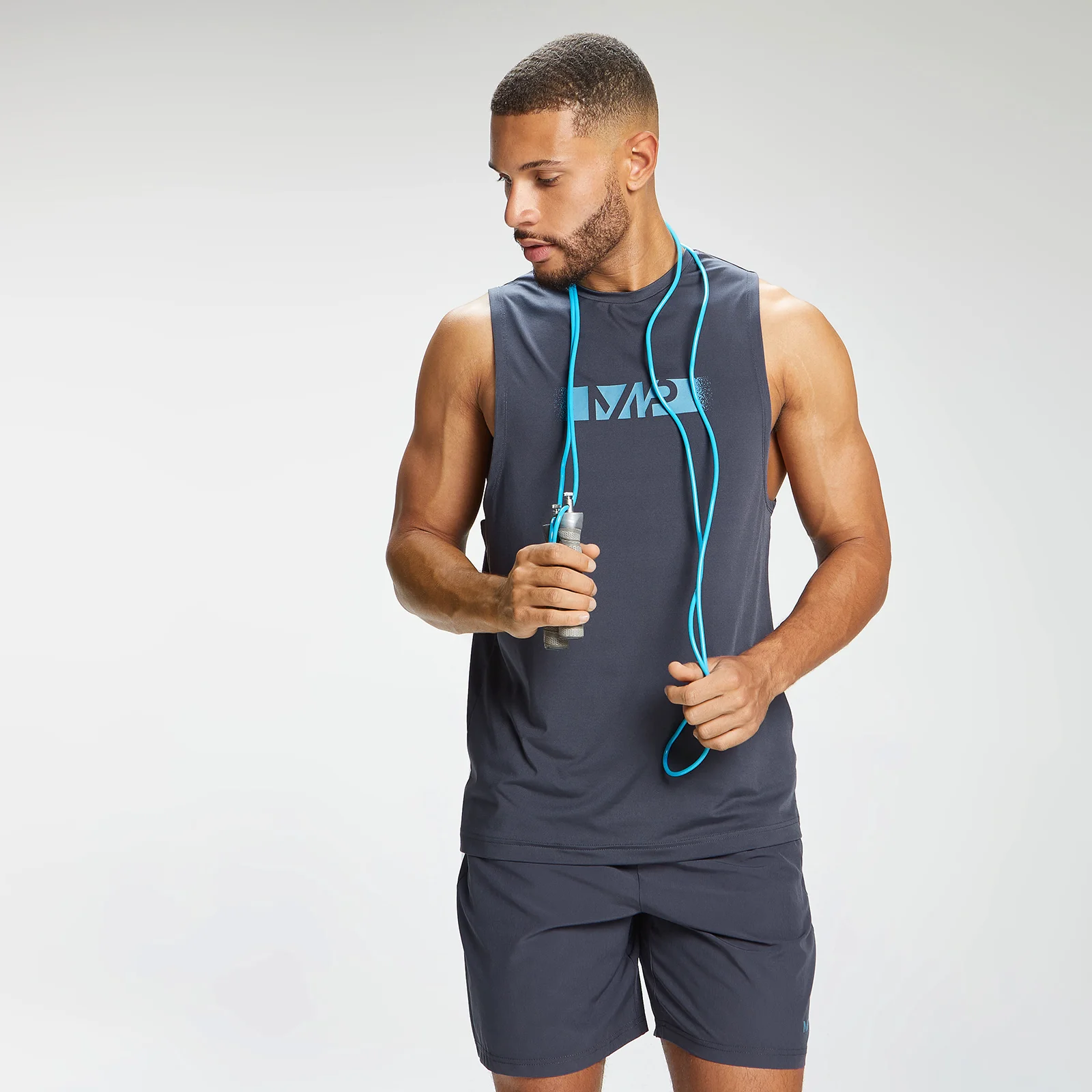 MP Muška majica za obuku s grafitima - grafit - XXS Slika 1