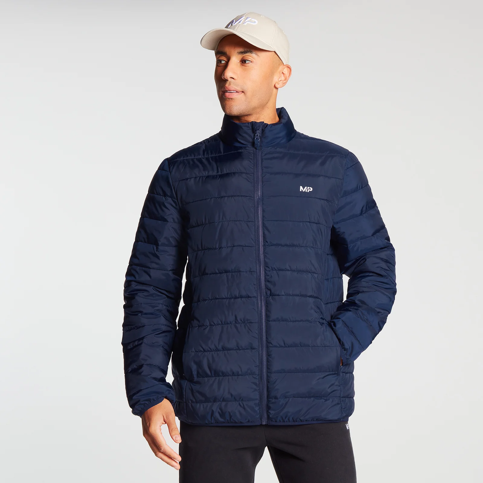 MP Men's Lightweight Packable Puffer Jacket - Navy - XXS Slika 1