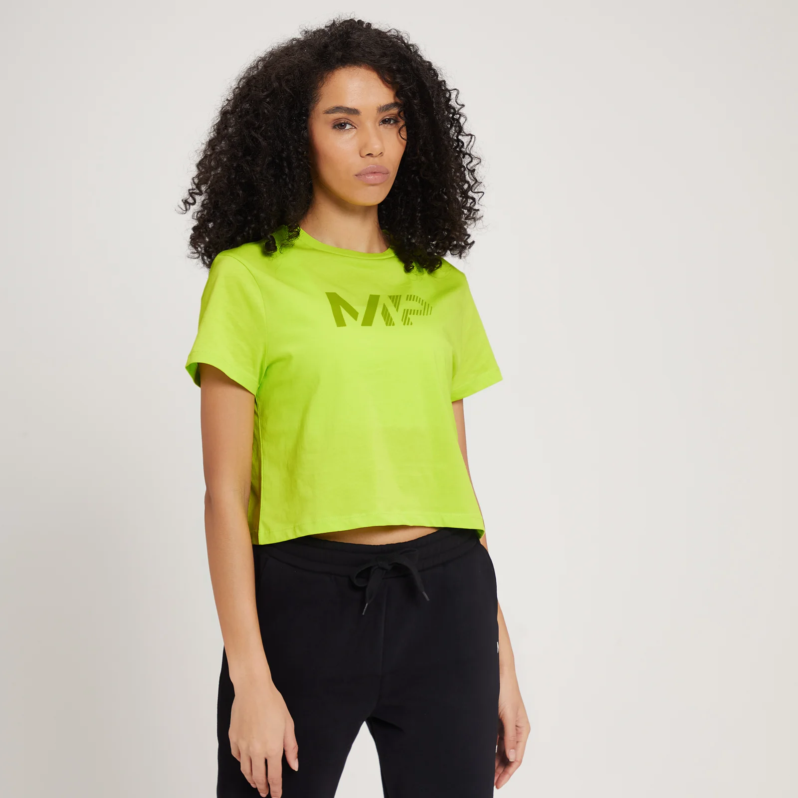 MP Women's Fade Graphic Crop T-Shirt - ženska majica sa kratkim rukavima - limeta - XXS Slika 1