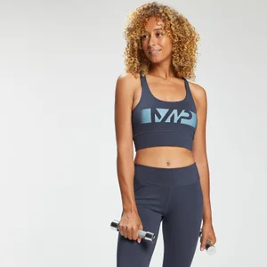 MP Women's Graffiti Graphic Training Sports Bra - ženski sportski grudnjak - antracit - Size XS