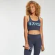 MP Women's Graffiti Graphic Training Sports Bra - ženski sportski grudnjak - antracit