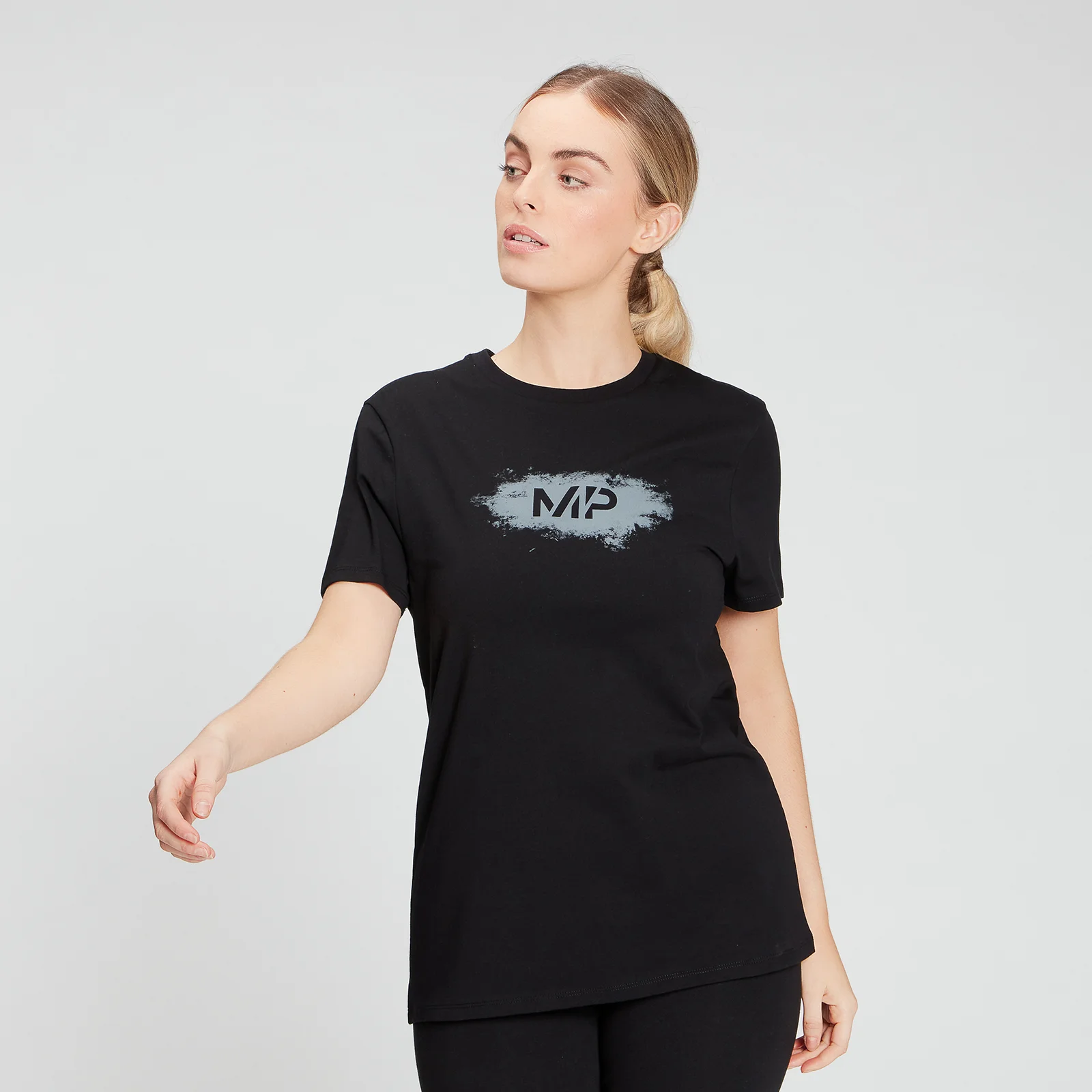 MP Women's Chalk Graphic T-Shirt - Black - XXS Slika 1