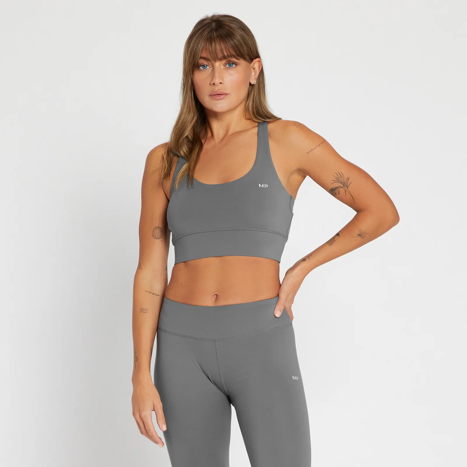 MP Women's Repeat MP Training Racerback Bra - ženski grudnjak - tamnosivi - XXS Slika 1