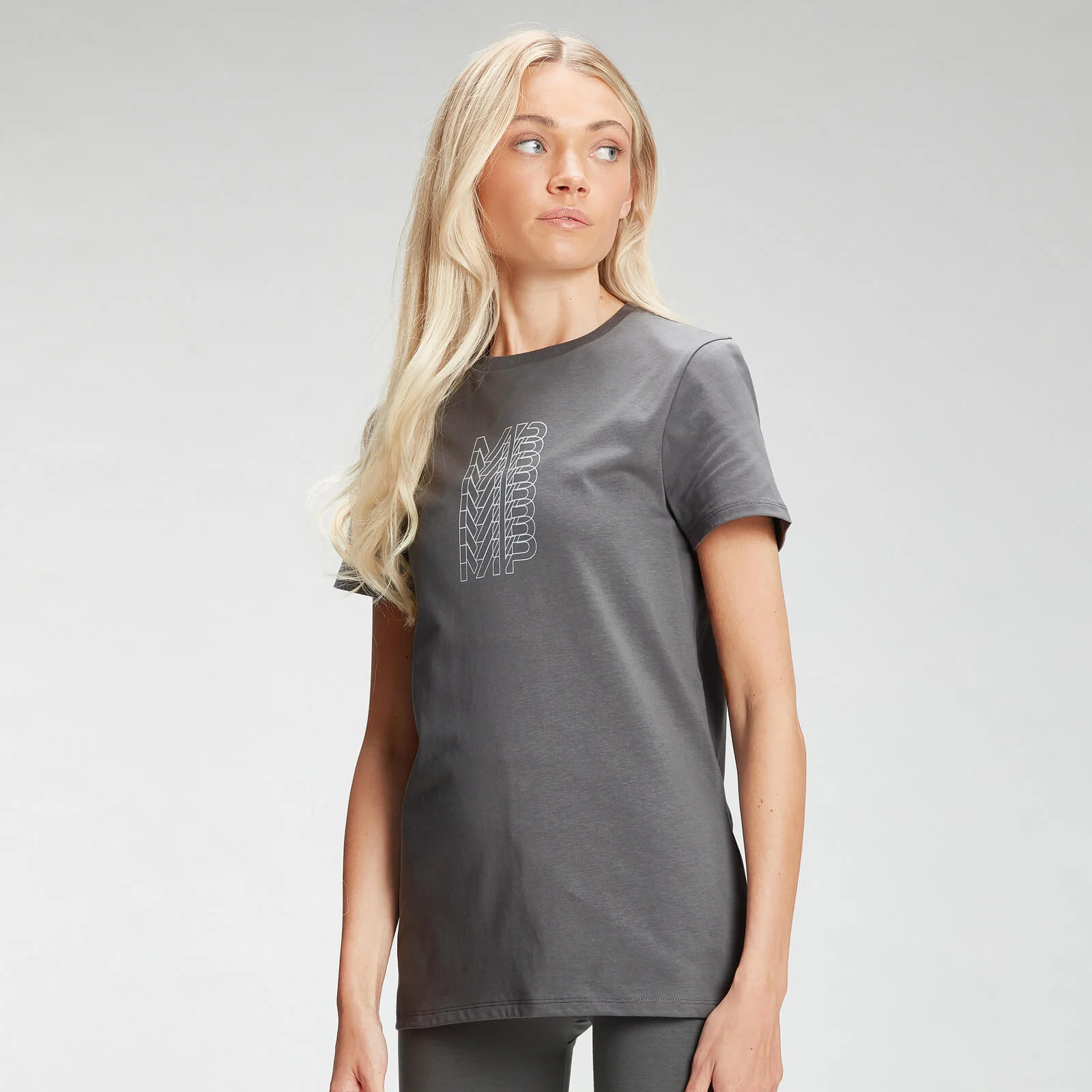 MP Women's Repeat MP T-Shirt - ženska majica sa kratkim rukavima - tamnosiva - XXS Slika 1