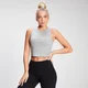 MP Women's Essential Cropped Rib Vest - ženska rebrasta majica bez rukava - sivi melanž