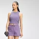 MP Women's Essential Cropped Rib Vest - ženska rebrasta majica bez rukava -Smokey ljubičaste