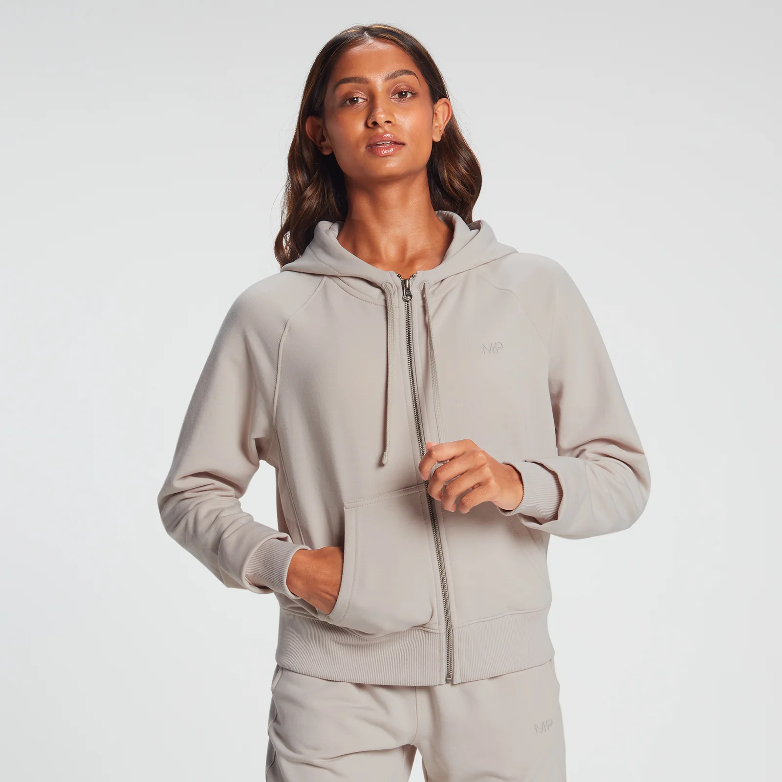 MP Women's Rest Day Zip Through Hoodie - ženska dukserica sa rajsferšlusom - siva - XXS Slika 1