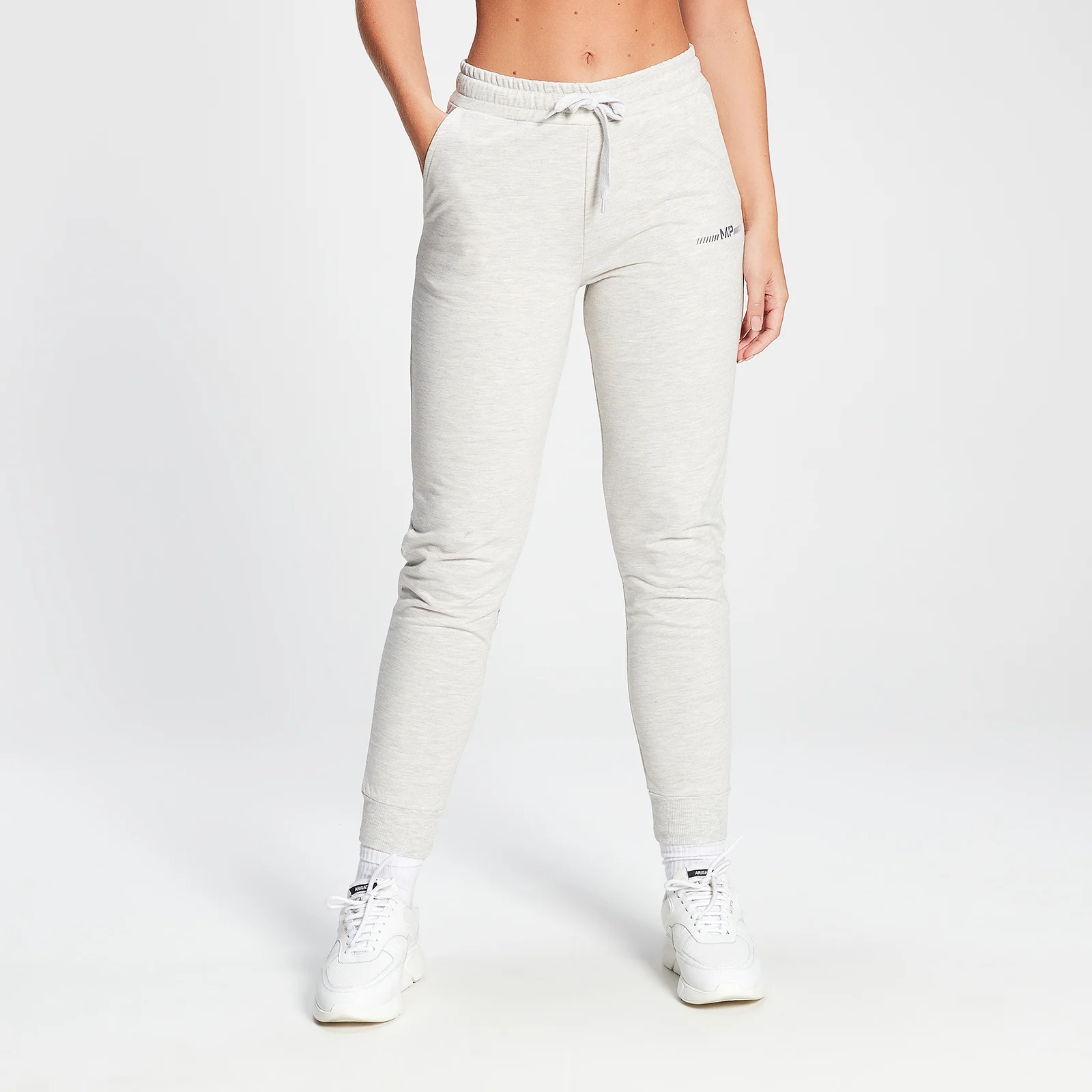 MP Women's Mini Mark Graphic Joggers - ženski donji deo trenerke - svetlosivi melanž - XXS Slika 1