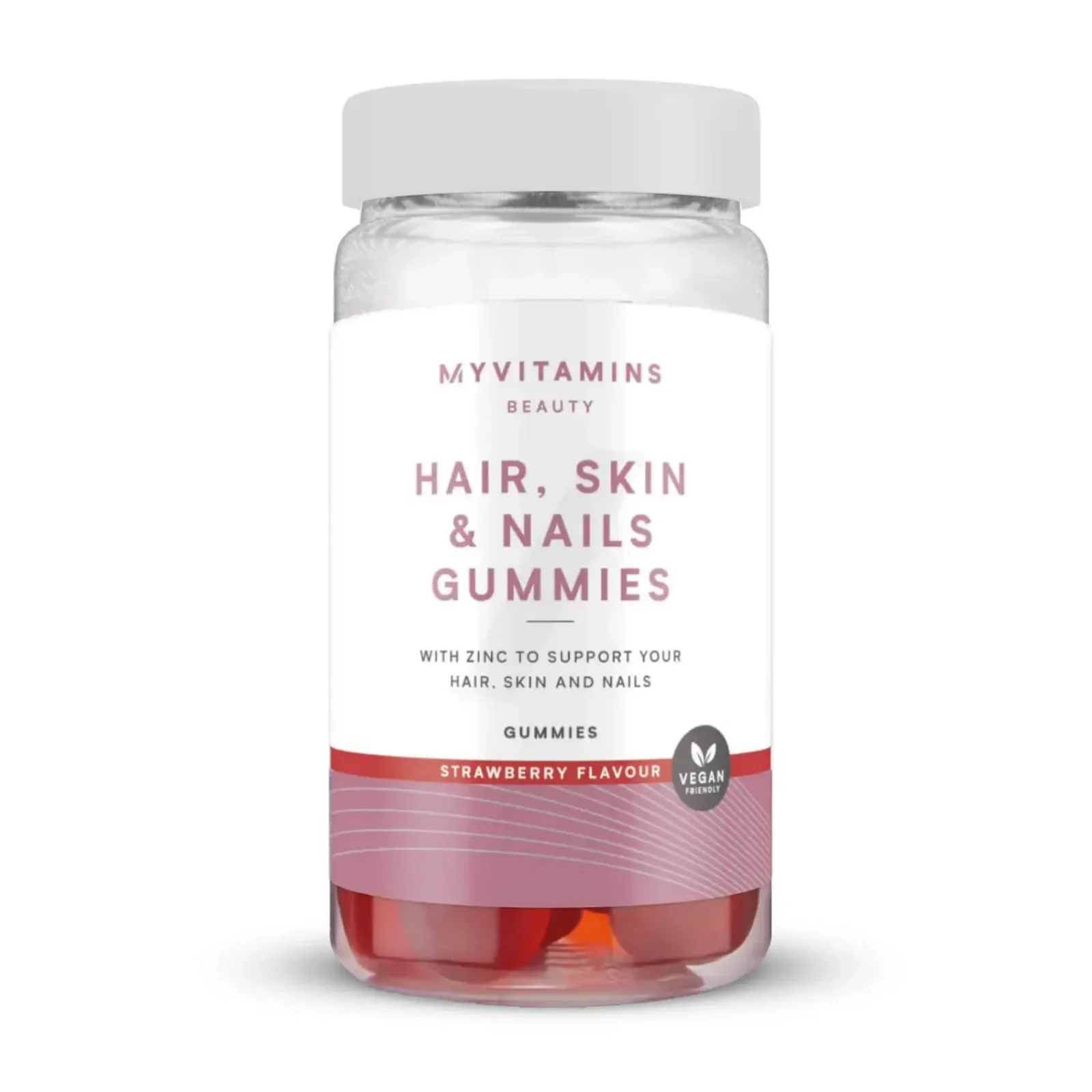 Gumene bombone Vegan Hair, Skin & Nails - 60gummies - Jagoda Slika 1