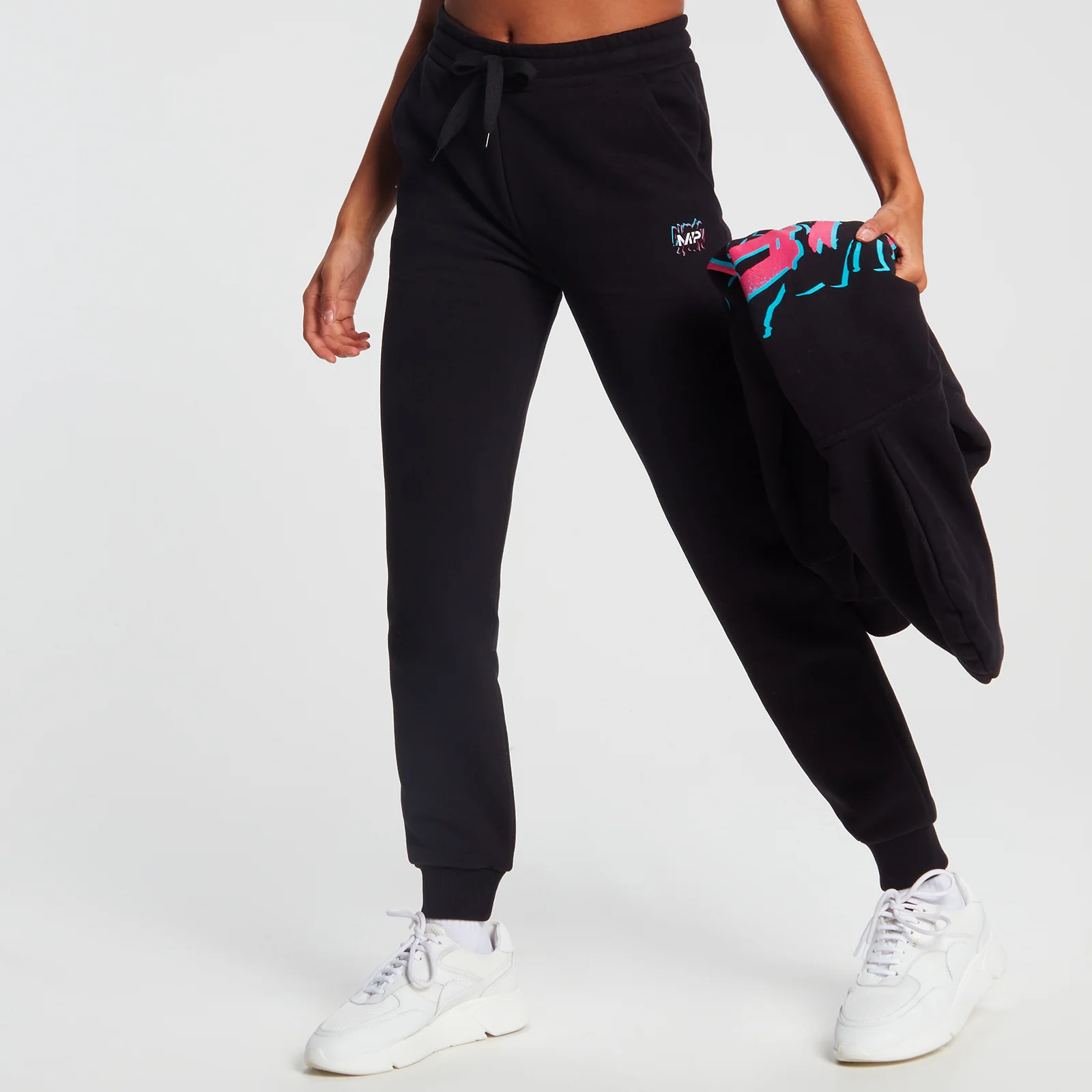 MP Women's Retro Lift Joggers - ženski donji deo trenerke - crni - XXS Slika 1