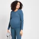 MP Women's Power Maternity Long Sleeve Top - majica sa dugim rukavima za trudnice - sivoplava