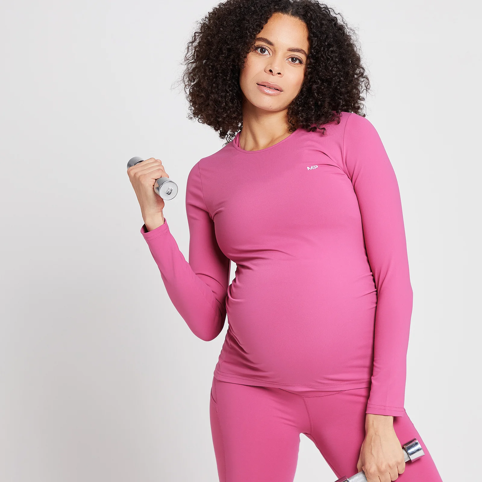 MP Women's Power Maternity Long Sleeve Top - majica sa dugim rukavima za trudnice - tamnoružičasta - XXS Slika 1