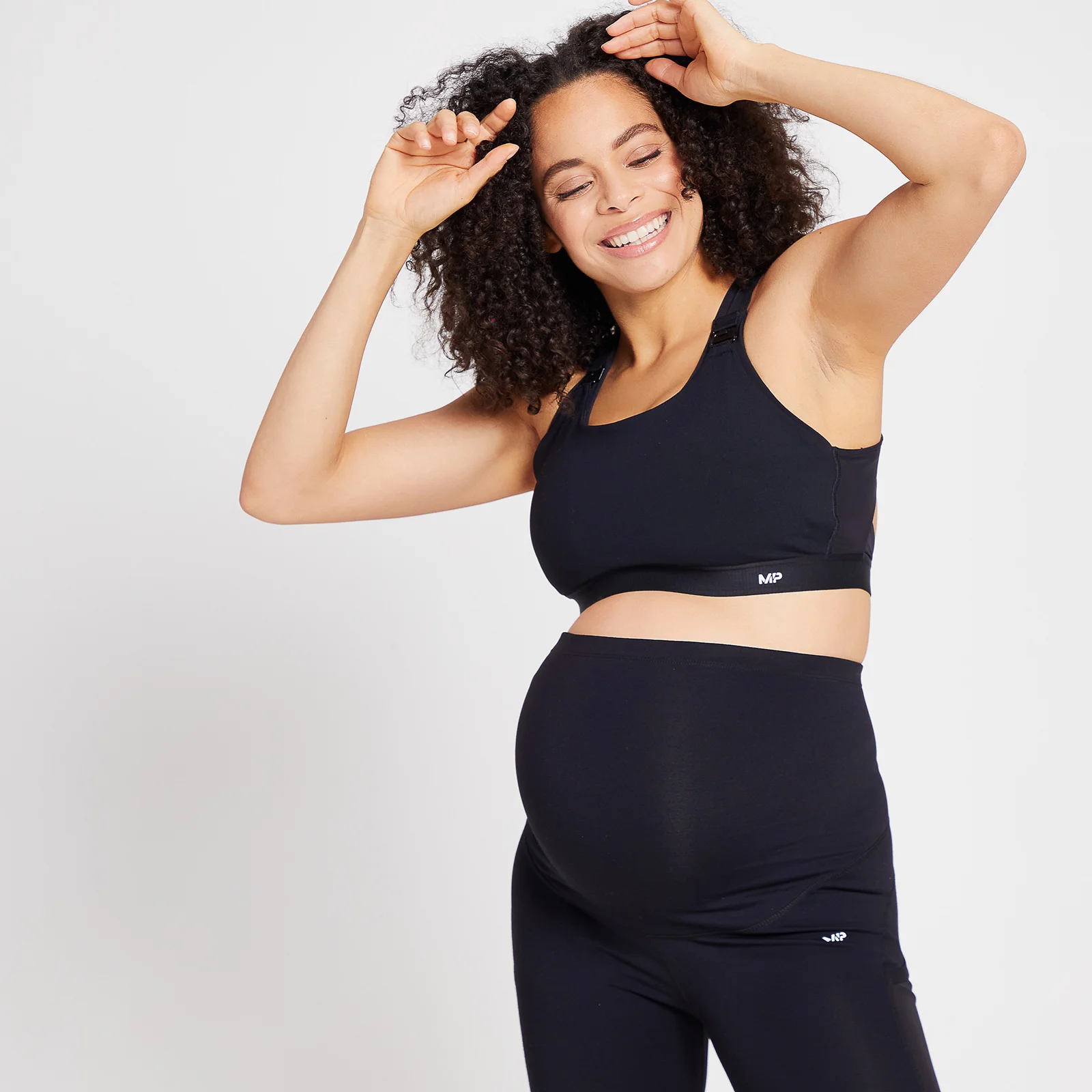 MP Women's Power Maternity/ Nursing Sports Bra - grudnjak za trudnice i dojilje - crni - XXS Slika 1