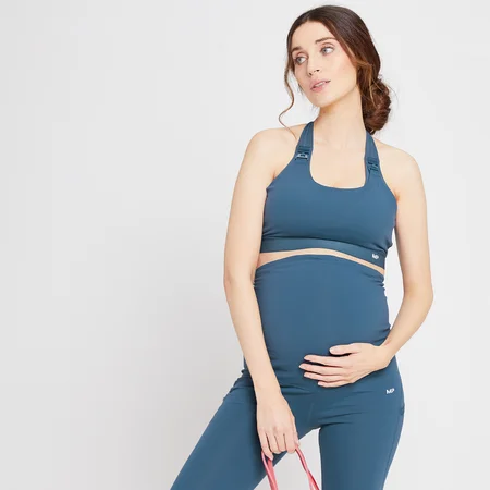 MP Women's Power Maternity/ Nursing Sports Bra - grudnjak za trudnice i dojilje - sivoplavi