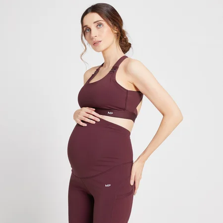MP Women's Power Maternity/ Nursing Sports Bra - grudnjak za trudnice i dojilje - bordo