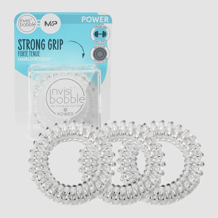 MP X Invisibobble® Power Reflective – gumice za kosu – prozirne – PAKOVANJE OD 3 KOMADA