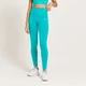 MP Women's Shape Seamless Leggings - ženske helanke - petrolej-plave