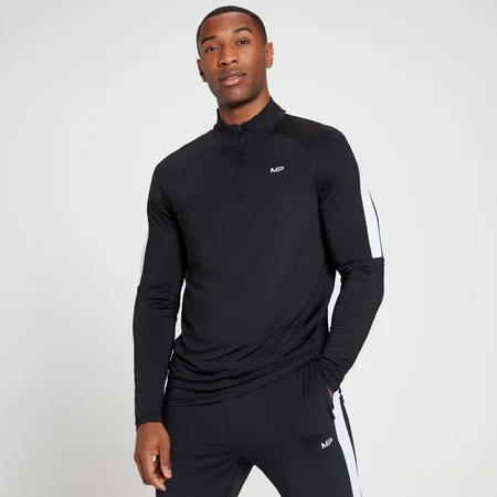 MP Men's Tempo 1/4 Zip Top - muška majica dugih rukava sa rajsferšlusom - crna