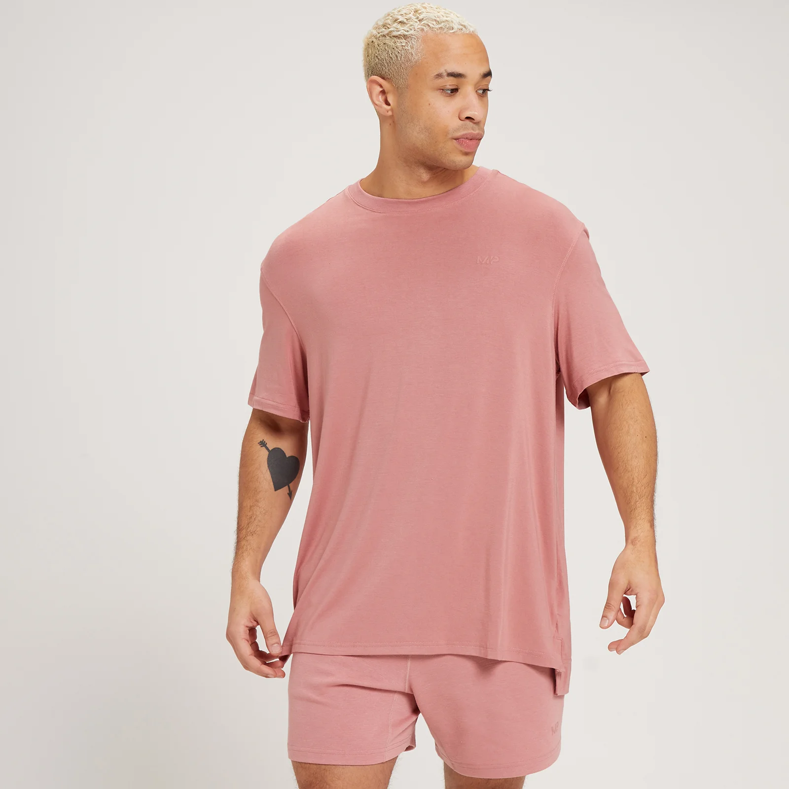 MP Men's Composure Oversized Short Sleeve T-Shirt - muška majica sa kratkim rukavima - ispranoružičasta - XXS Slika 1