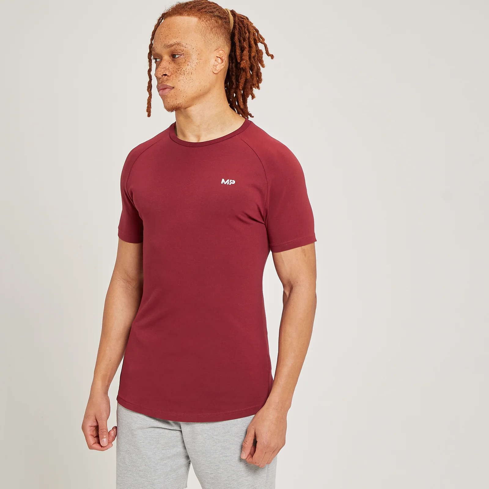 MP Men's Form Short Sleeve T-Shirt - muška majica sa kratkim rukavima - grimizna - XXS Slika 1